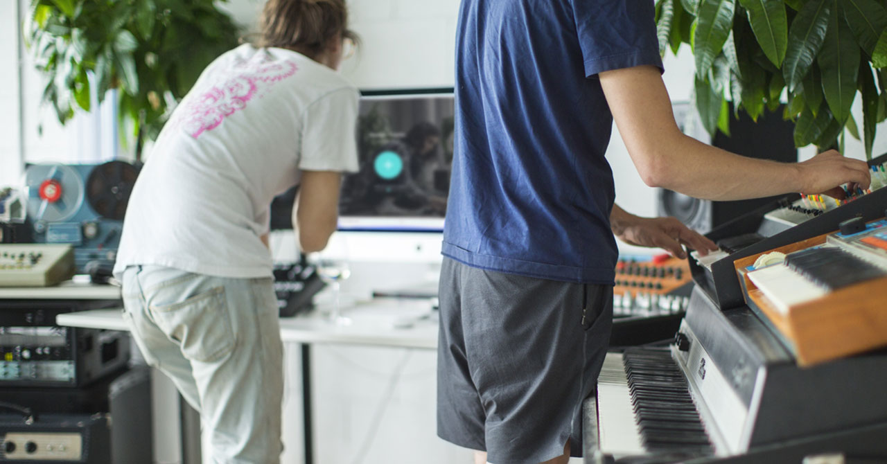 LANDR in the studio
